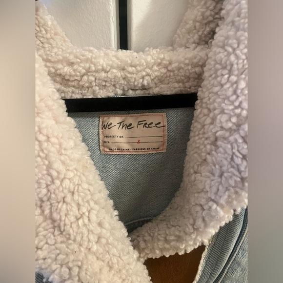Free People Fur Denim jacket - Picture 10 of 13